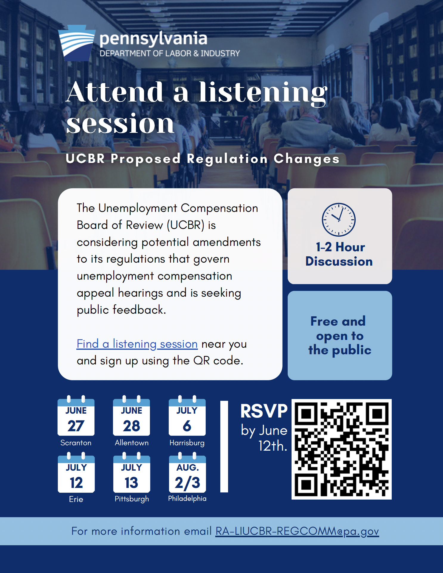 UCBR Listening Sessions banner