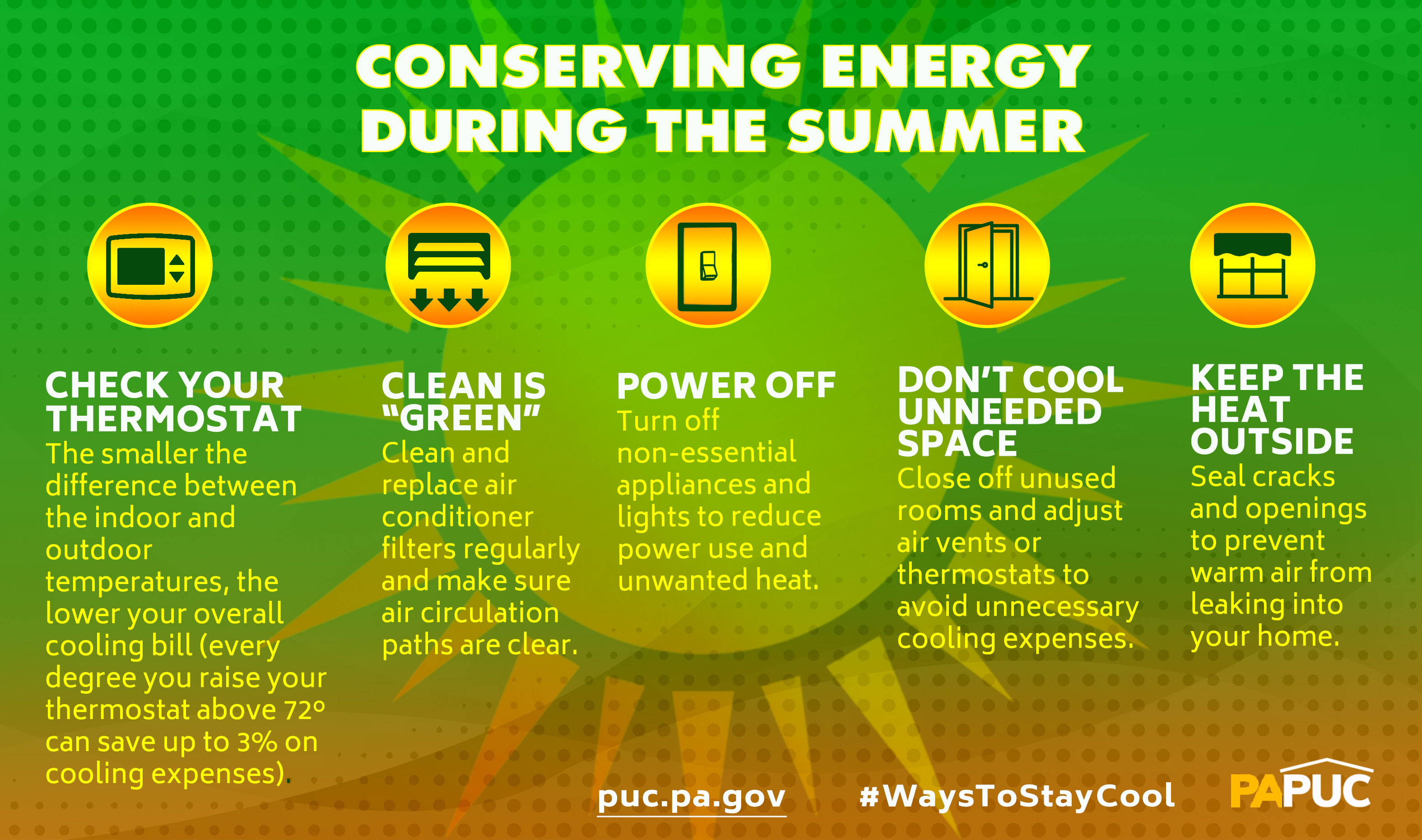 Conserving Energy Infographic
