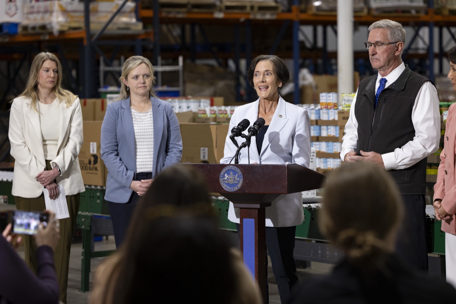 PA Department of Human Services (DHS) Secretary Dr. Val Arkoosh speaking at event