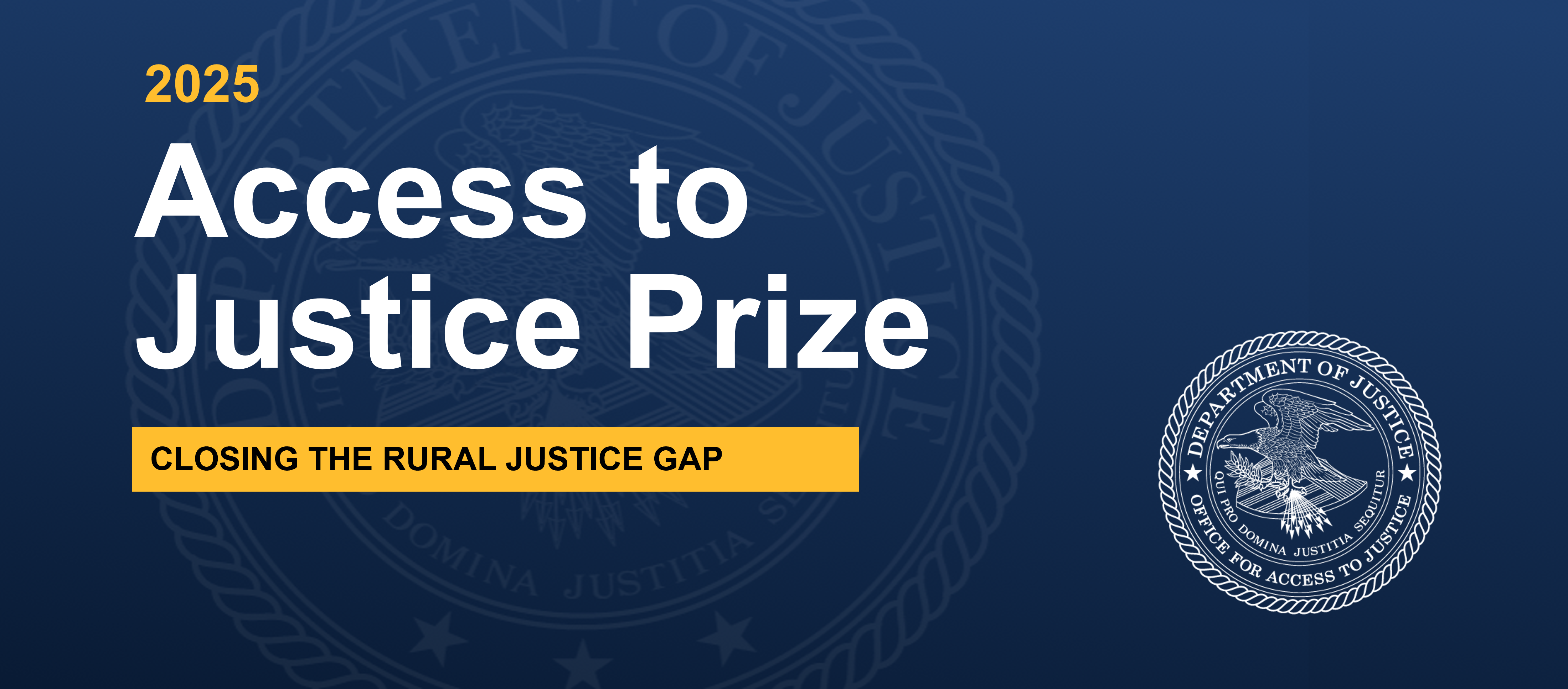 Access to Justiec Prize graphic