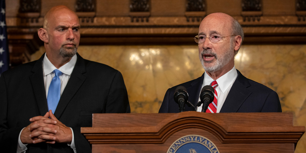 Lt. Governor John Fettermam and Governor Tom Wold