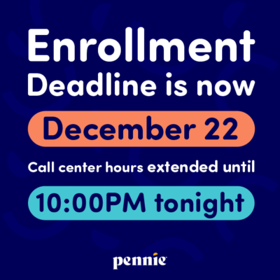 Deadline for Coverage on Jan. 1 Extended to Dec. 22 Graphic