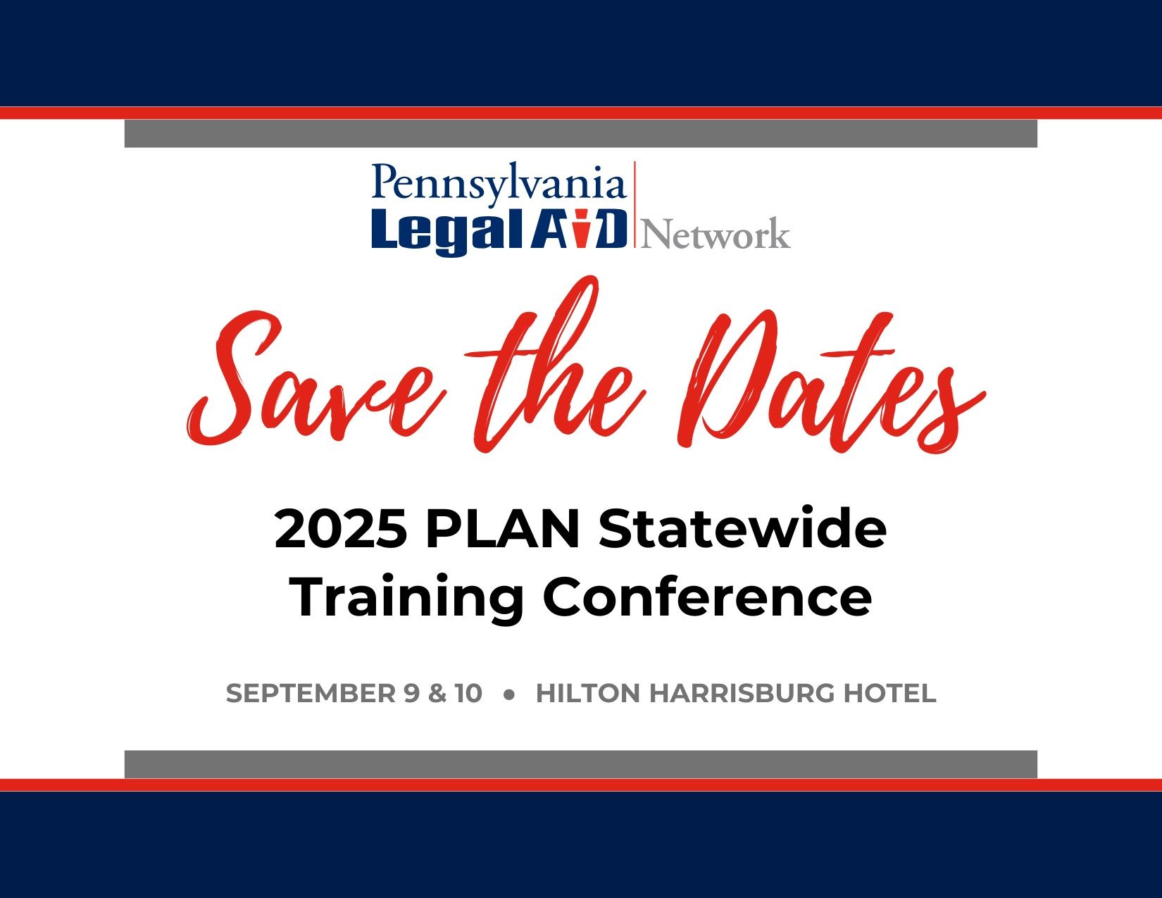 Save the Dates - 2025 PLAN Conference