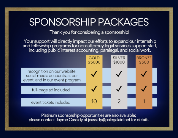 2023 Excellence Awards - Sponsorship Levels