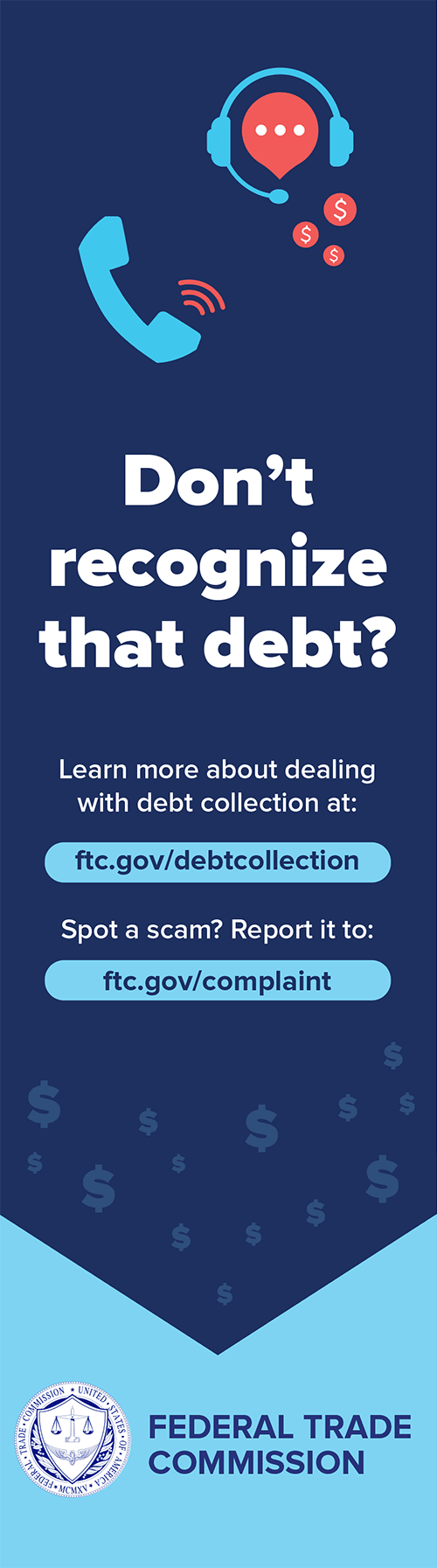 Don't Recognize That Debt infographic