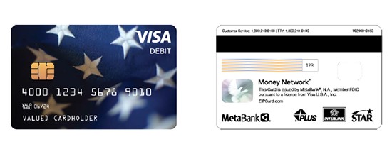 Sample EIP Debit Card