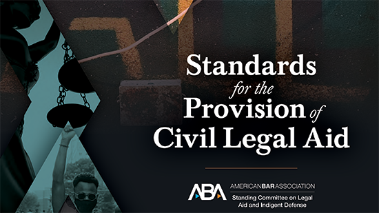 Training Program Graphic - Standards for the Provision of Civil Legal Aid